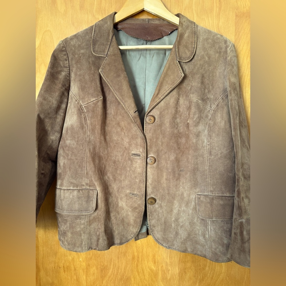 Italian Market Vintage Suede Women’s Jacket - Picture 4 of 16